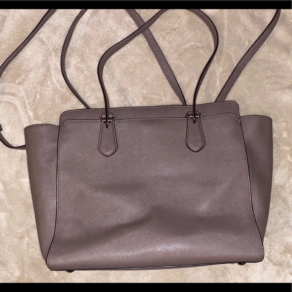 Grey leather Michael Kors handbag - Picture 2 of 8